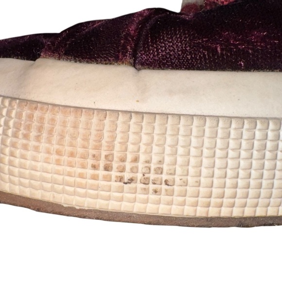 SUPERGA 2750 Velvet Sneakers in Bordeaux Shoes Size 9 - Picture 12 of 16